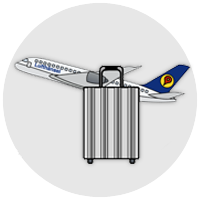 Gepäck und Koffer GPS Tracker Flugreise