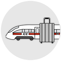 Gepäck und Koffer GPS Tracker Zugreise